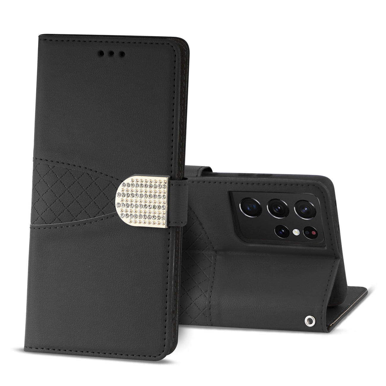 Reiko Samsung Galaxy S21 Ultra 3-In-1 Wallet Case In Black